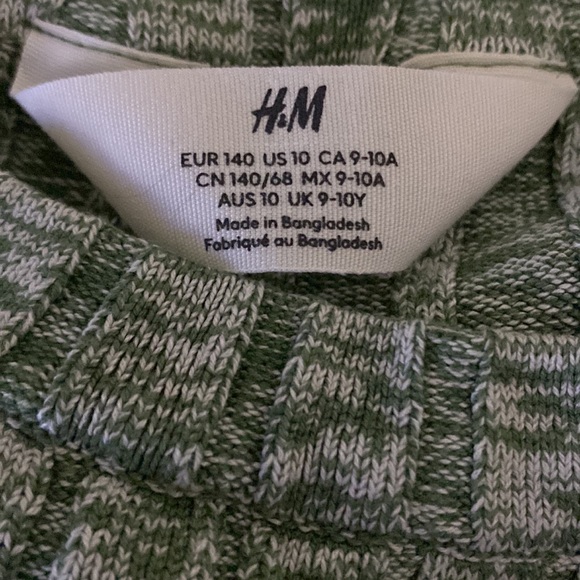H&M Green Sweater Size 10 - Picture 4 of 5